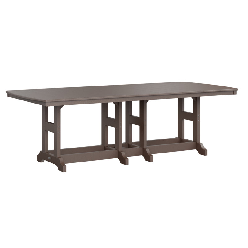 Berlin Gardens Garden Classic 96″ Rectangular Dining Table, 30.87" H x 96" W x 44" D, Chocolate Brown