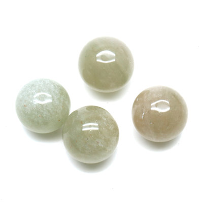 Natural Polished Gemstone Sphere, Decorative Accent, Smooth Ball Home Decor, 23mm