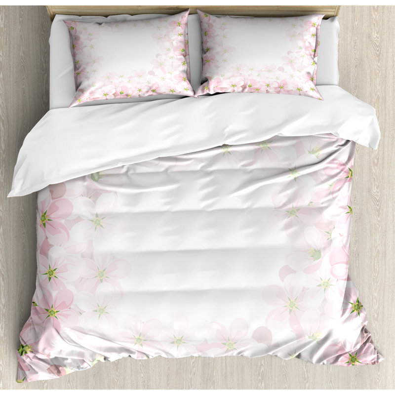 French Country Polyester Floral Duvet Cover