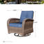 Chaises longues pivotantes avec coussins