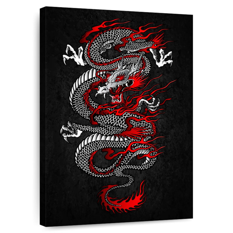 Brampt Mighty Asian Dragon, 36" H x 24" W