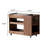 Modern Minimalist Natural Colour Black Walnut Wood Sofa Multifunctional Movable Side Table