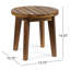 Table d'appoint rustique en bois de 16 po, finition, style et intempéries