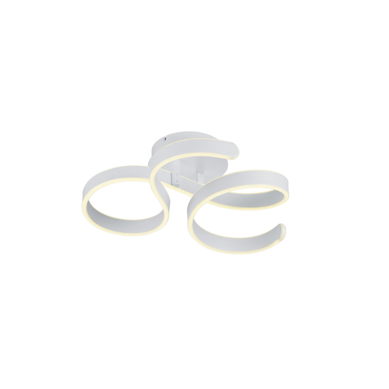 Suffield LED Semi Flush Mount, White