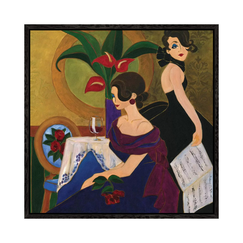 A Diva Affair by Malenda Trick - Gallery-Wrapped Canvas Giclée on Canvas, 45.72 cm H x 45.72 cm W, Black Framed