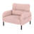 Corduroy Fabric Accent Armchair-1832679461