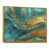 Toile avec cadre flottant or