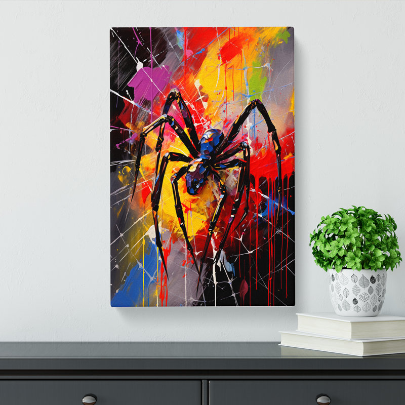 Spider Abstract - Wrapped Canvas, 50cm H x 35cm W x 3cm D