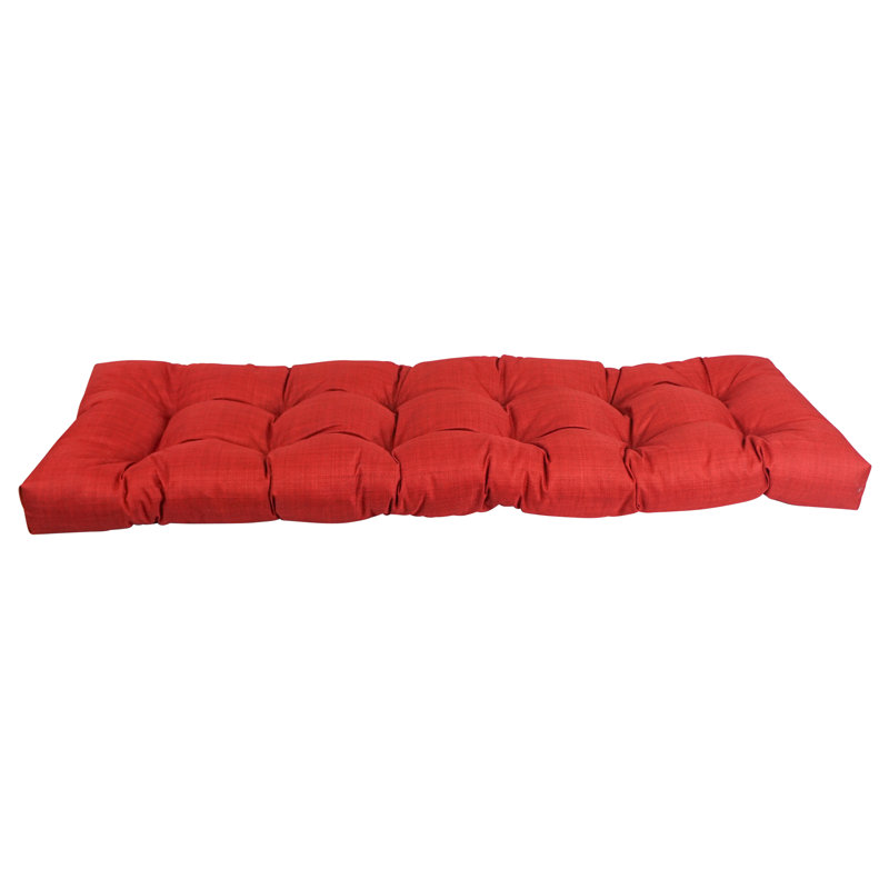 Outdoor 5'' Bench Seat Cushion, Paprika, 51" W x 19" D