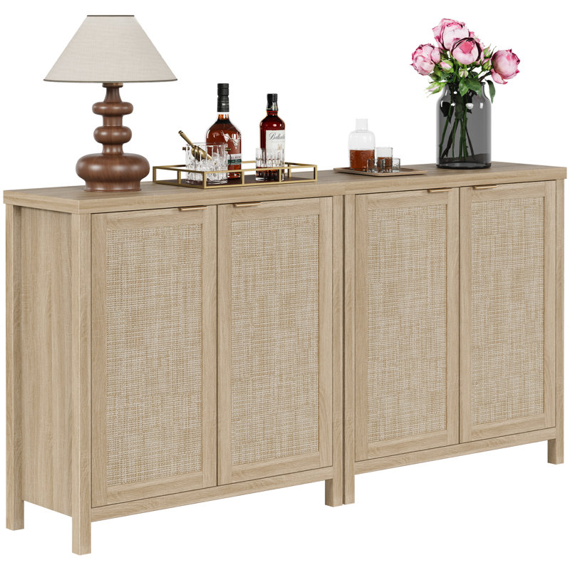 Buffet 34,3 po Safura, Chêne clair naturel, 2