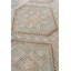 Tapis unique des années 1940 de 5 pi 9 po x 9 pi 6 po beige chameau / vert / gingembre / abricot / taupe / bleu sarcelle