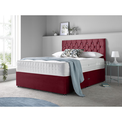 Matherville Upholstered Divan Bed with Mattress