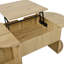 Coffee Table with Hidden Storage & Open Shelves