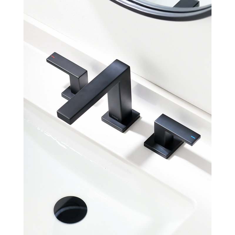 Robinets de salle de bain? Robinet de salle de bain? Robinet de salle de bain à entraxe de 4 pouces et de 8 pouces, Noir mat