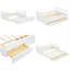 Lit de jour double polyvalent avec lit gigogne et 3 tiroirs de rangement-1231473169