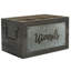 Wood and Metal Rectangle Flatware Caddy