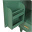 Meuble-lavabo 24 po avec lavabo, armoire de salle de bain avec tablette de porte, tiroir profond, panier coulissant à 2 niveaux, structure en bois massif et panneau de fibres à densité moyenne, un paquet, vert