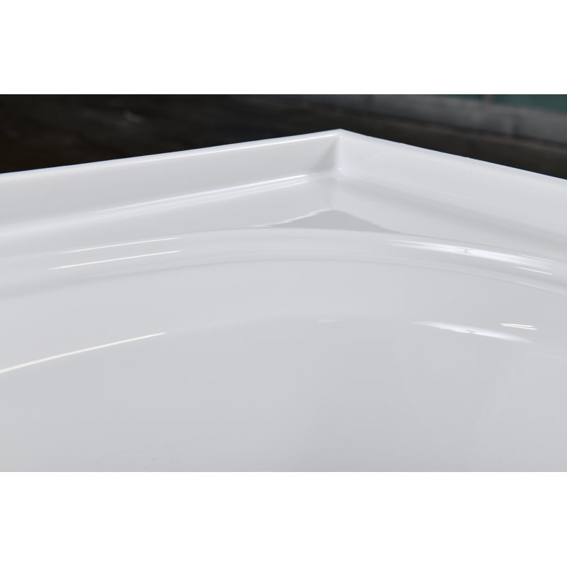 Vision 59.75'' x 32'' Soaking Acrylic Bathtub, Left