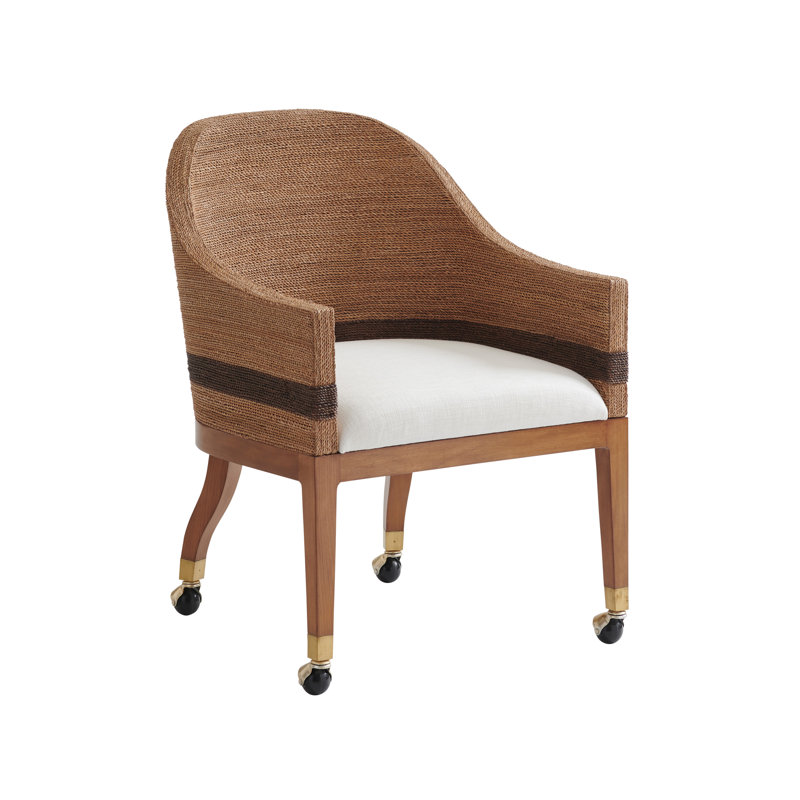 Chaise avec accoudoirs Palm Desert, Blanc