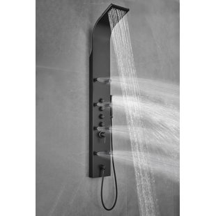 65" Shower Panel with Fixed Shower Head
