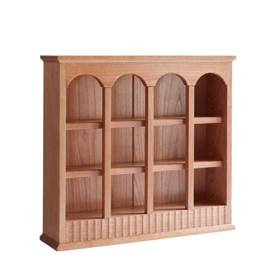 Cherry One-Piece Solid Wood Organizer Simple European Style Solid Wood Kitchen Table Cup Holder For Home Use