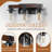 Industrial & Farmhouse Bathroom Vanity Light Over Mirror With Metal & Wood Frame-776518414