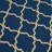 Navy Rectangle Polypropylene 5'3" X 7'6" Rug
