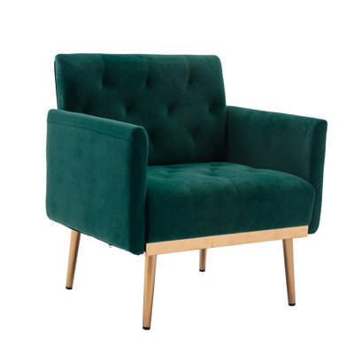 Beldane 25.59'' Wide Tufted Velvet Club Chair -  Mercer41, 71A876E89B2747B7AFAB38934CE88358