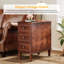 Soichi solid wood 3 - drawer end table set-1166870720