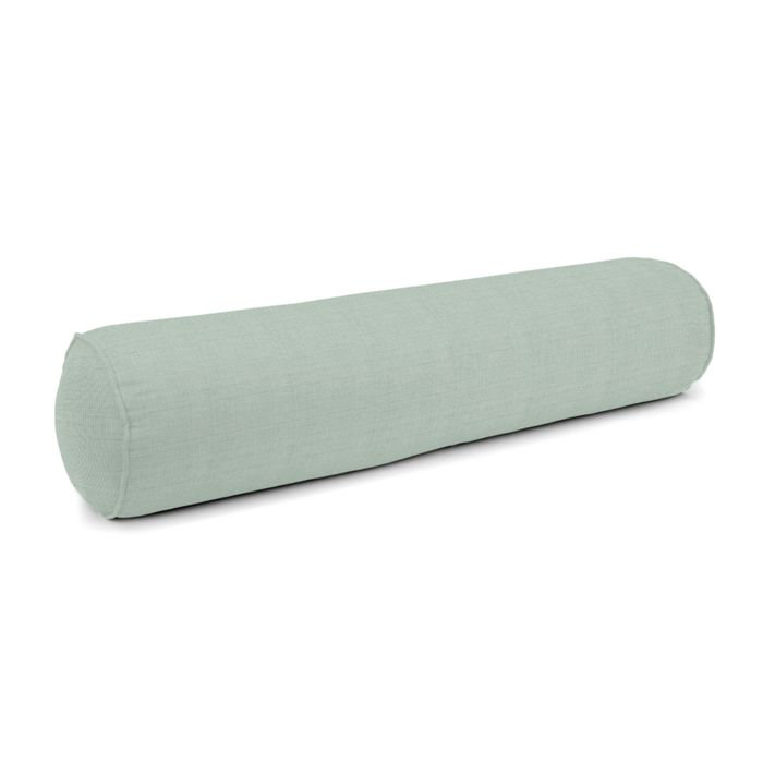 Linen Bolster Pillow Cover & Insert, 8" x 24", Seafoam