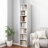 7-Shelf Freestanding Corner Bookcase-1295071361-1295071364
