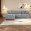 Space-saving Sectionals With Storage, Polyester Modular Sofa For Modern Living Room