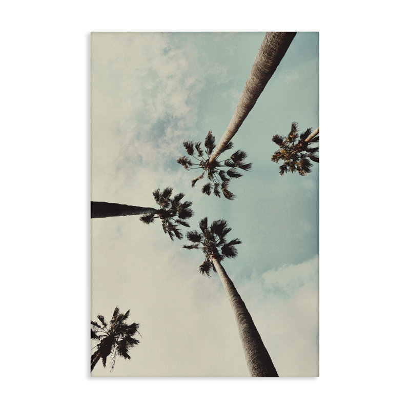 Art mural sur toile Centric Tropical Palms par Wil Stewart, H 30 po x l 20 po