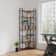 Indi Bookcase with Metal Frame & Wooden Shelves