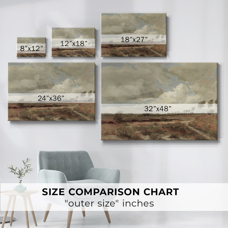 Paysage rétro - DCXLI, reproduction d'art sur toile, H 19 po x l 28 po