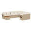 Ensemble de canapé de jardin Vidaxl beige