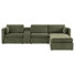 Winfree 5-Piece Modular Sectional with Plastic Leg