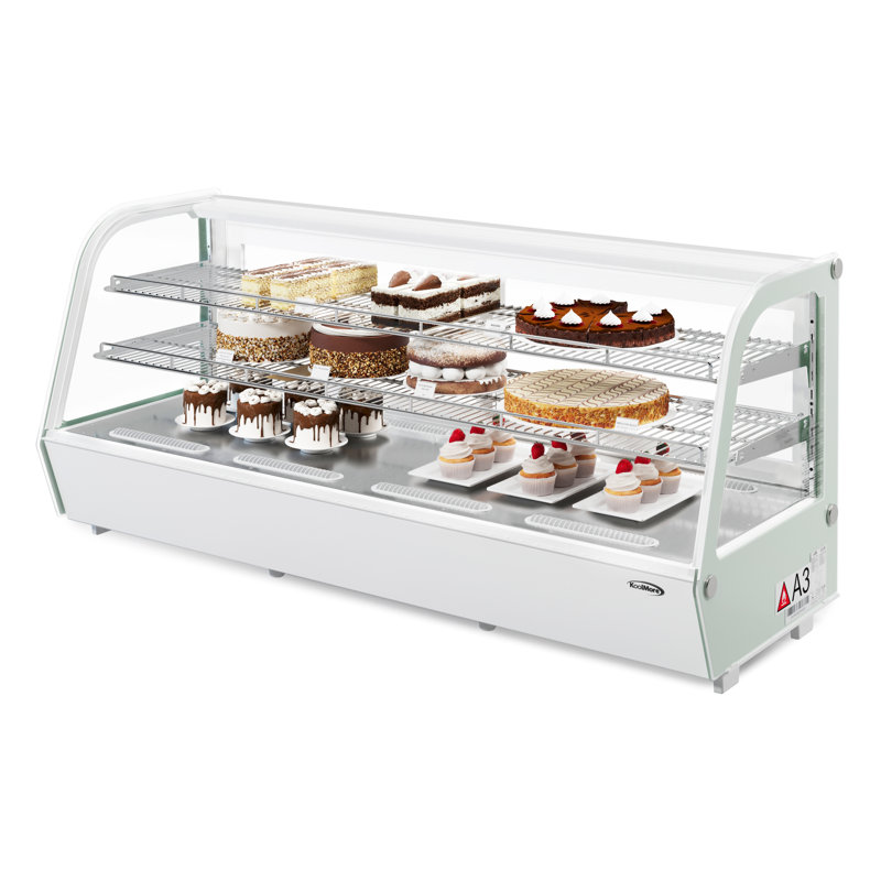 60 in. Countertop Bakery Display Refrigerator in White, 8 cu. ft. (CDC-8C-WH), White
