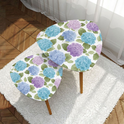 Ensemble de 2 tables basses gigognes Triangle