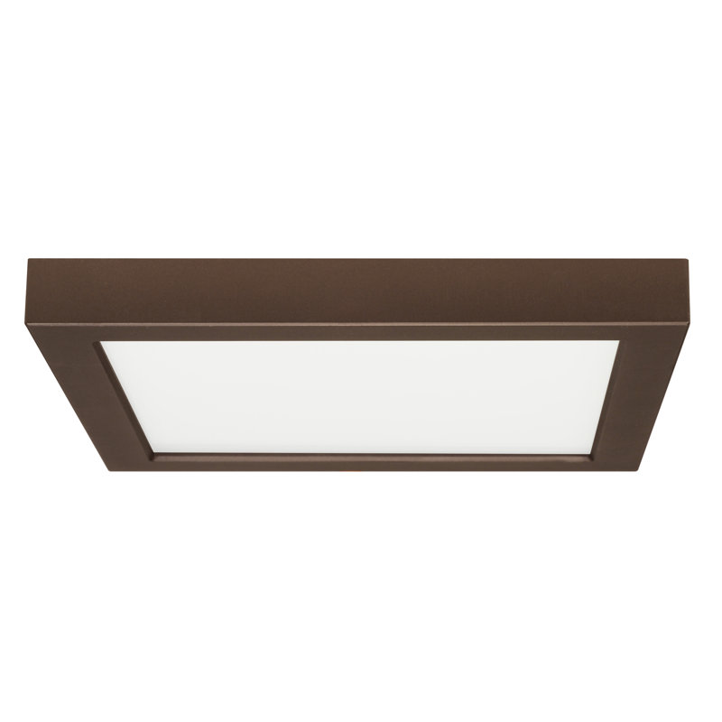 LED Flush Mount, 2700K, Bronze