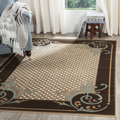 Tapis à motif géométrique Scrollwork Martha Stewart