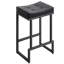 Tabouret de comptoir rembourré avec structure et repose-pieds en métal, tabouret de bar à hauteur de siège sans dossier-149472987-149472989-149472986