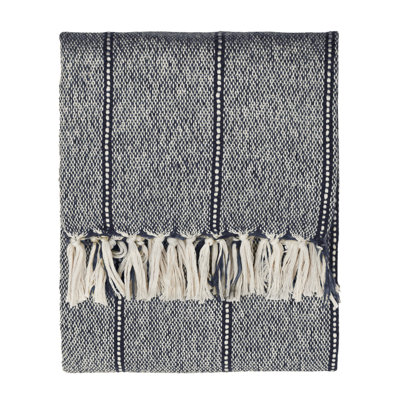 Hedon Machine Woven Blanket with Fringe