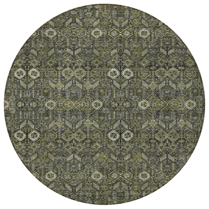 Tapis d'intérieur rond 8 po