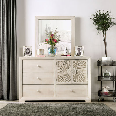 Commode combinée 4 tiroirs Aru