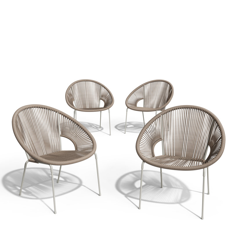 Indoor/Outdoor Patio Chair, Beige