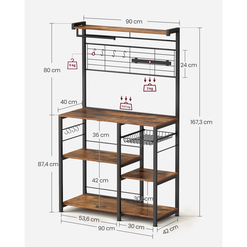 Aleesa 90cm W Stainless Steel Standard with Microwave Compatibility