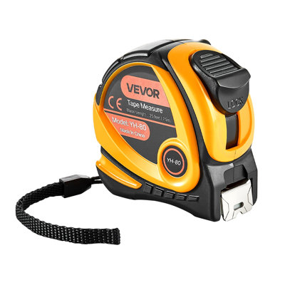 Tape Measure 25 ft Length, Measuring Tape with Retractable, Imperial and Metric ft/m Dual-Scale & ABS Case & Easy Read Steel Measurement Tool, for Outdoor,Decoration
