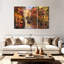 Coucher de soleil romantique à Venise, reproduction d'art sur toile-92828681