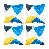 Yellow/Blue Striped